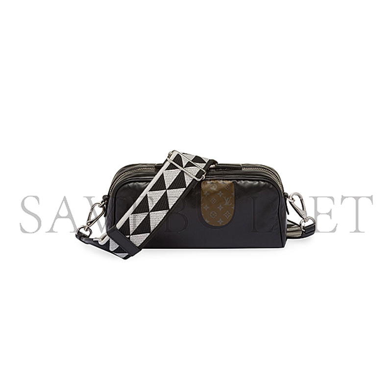 PRADA NAPPA ANTIQUE LEATHER MULTI-POCKET SHOULDER BAG 1BH198 (22*10.5*7cm) 